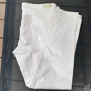 Adriana Goldshmeid Stevie slim Straight Ankle cream colored Jean